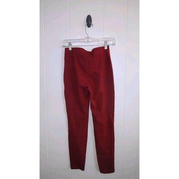 Forever 21 | Burgundy High Waist Tie Front Stretch Pull On Pants Size Medium - Picture 3 of 3